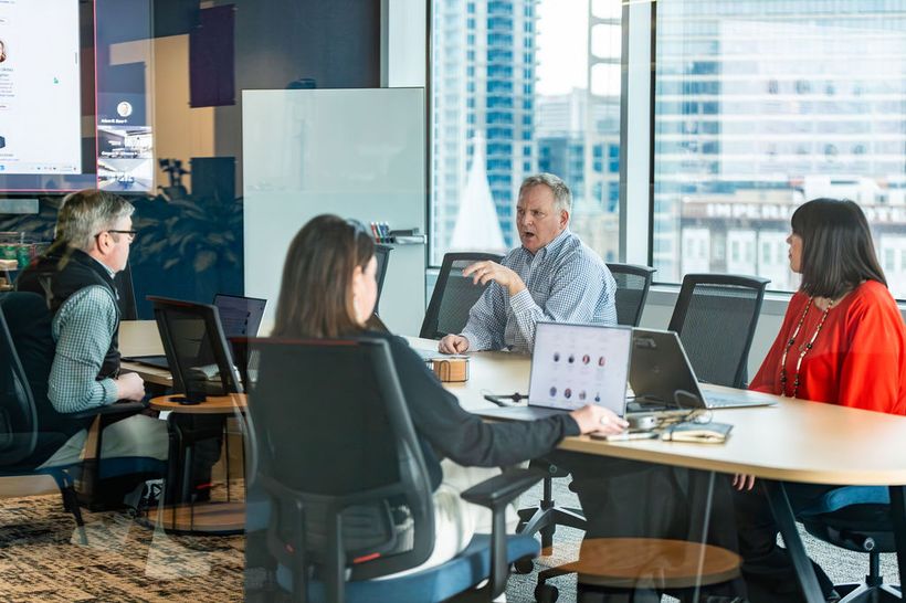Newcomb & Boyd team in a working session